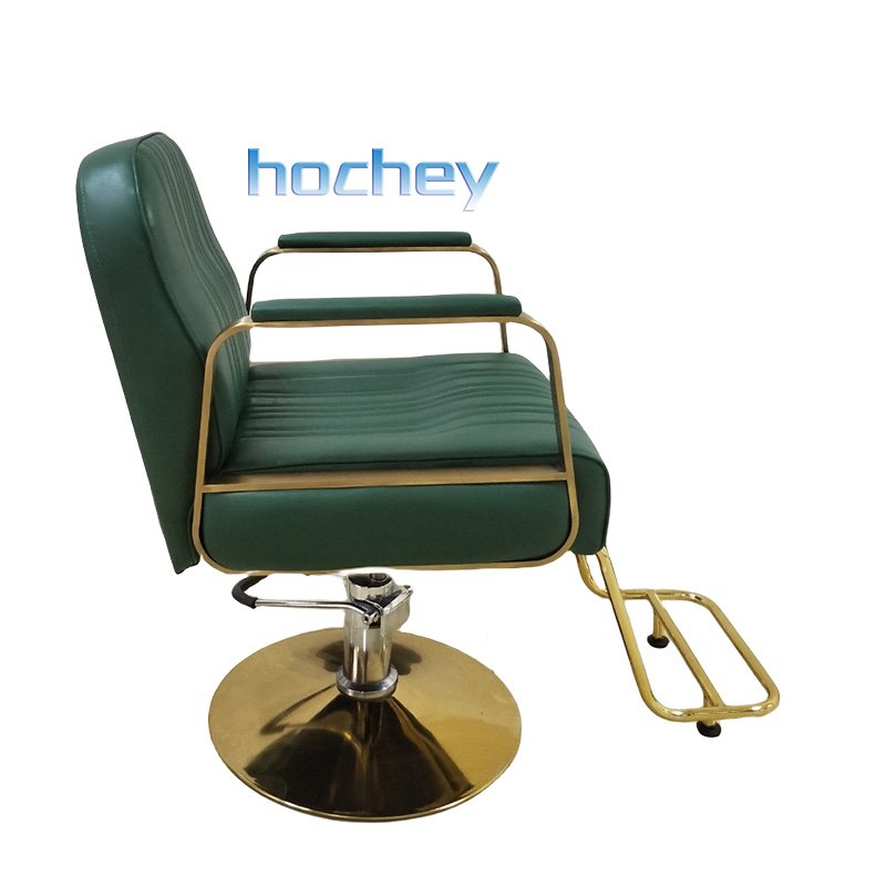 Hochey Medical Gold Luxury Design Vintage Barber Chair Rotatable Beauty Salon Hair Salon Chairs Beauty Salon Furniture Chairs