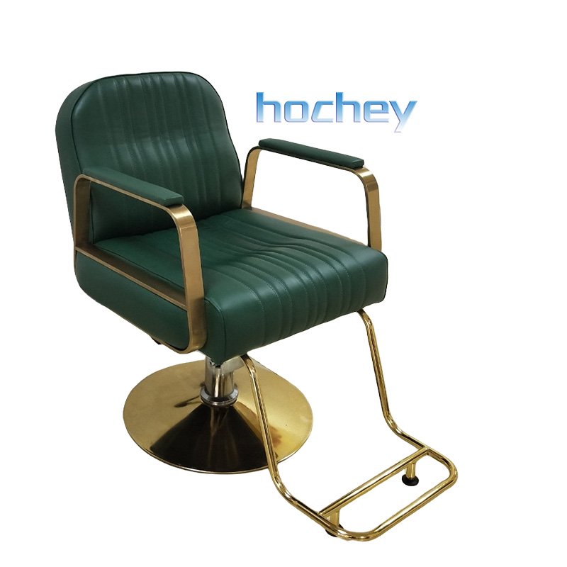 Hochey Medical Gold Luxury Design Vintage Barber Chair Rotatable Beauty Salon Hair Salon Chairs Beauty Salon Furniture Chairs