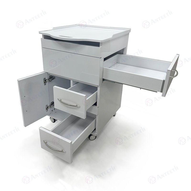 Multifunctional Combination Trolley Stainless Steel Medical Clinic Furniture Mobile Oral Scanner Cabinet Mobile Dental Cabinet