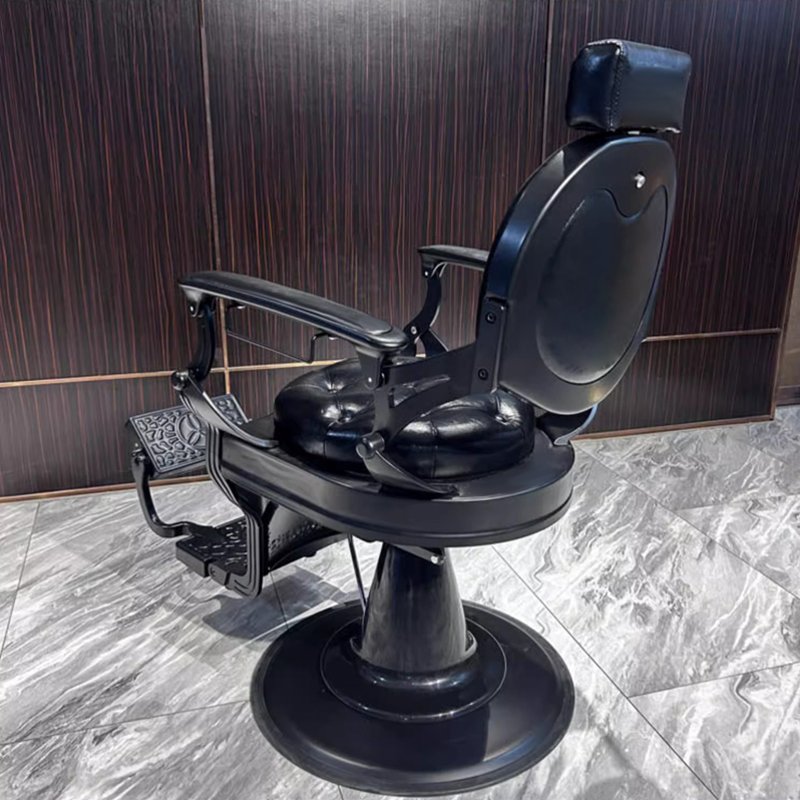 European Style Heavy Duty High-end hair salon furniture armchair leather barber seat chair