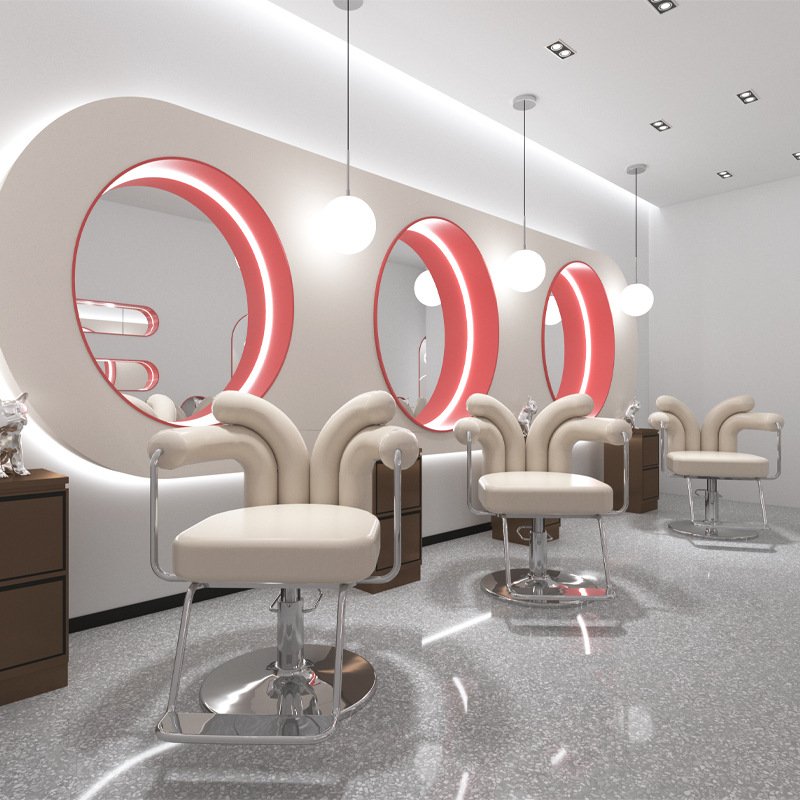 Durable Hairdressing Equipment Barber Chair Comfortable Styling Salon Furniture Classic Leather Customized Color