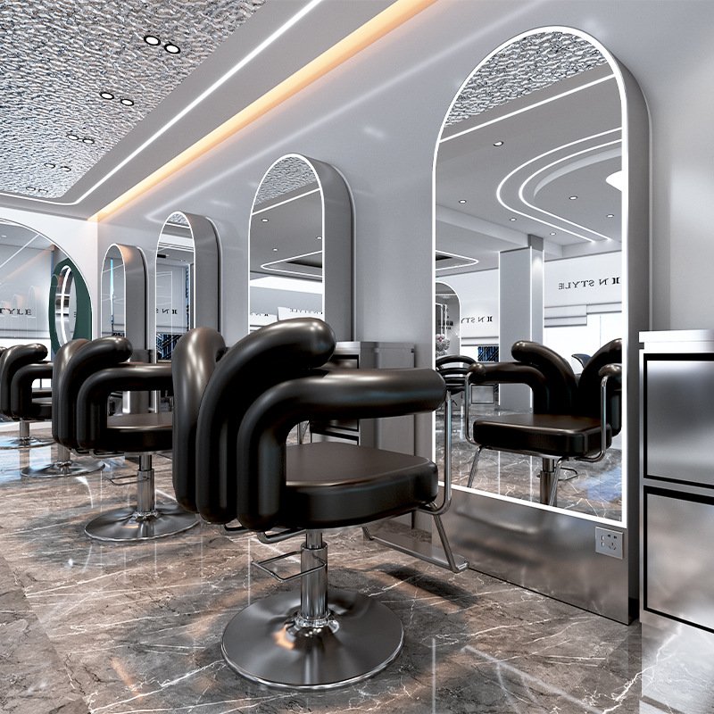 Durable Hairdressing Equipment Barber Chair Comfortable Styling Salon Furniture Classic Leather Customized Color