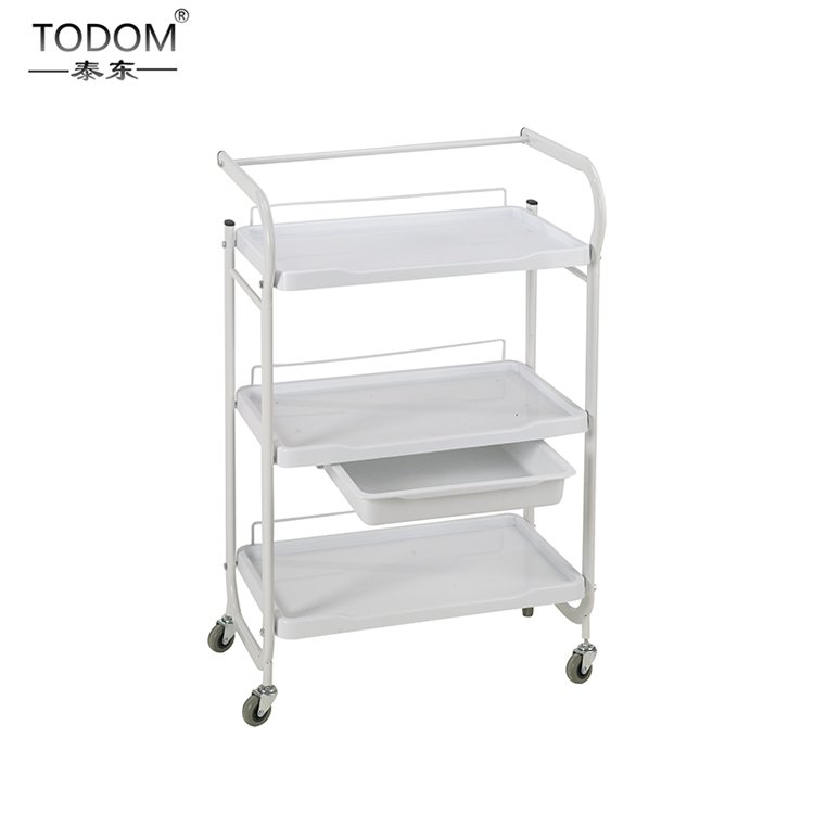 2020 New custom white facial furniture spa hairdressing cart beauty hair salon trolley cart