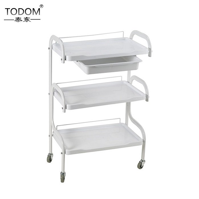 2020 New custom white facial furniture spa hairdressing cart beauty hair salon trolley cart