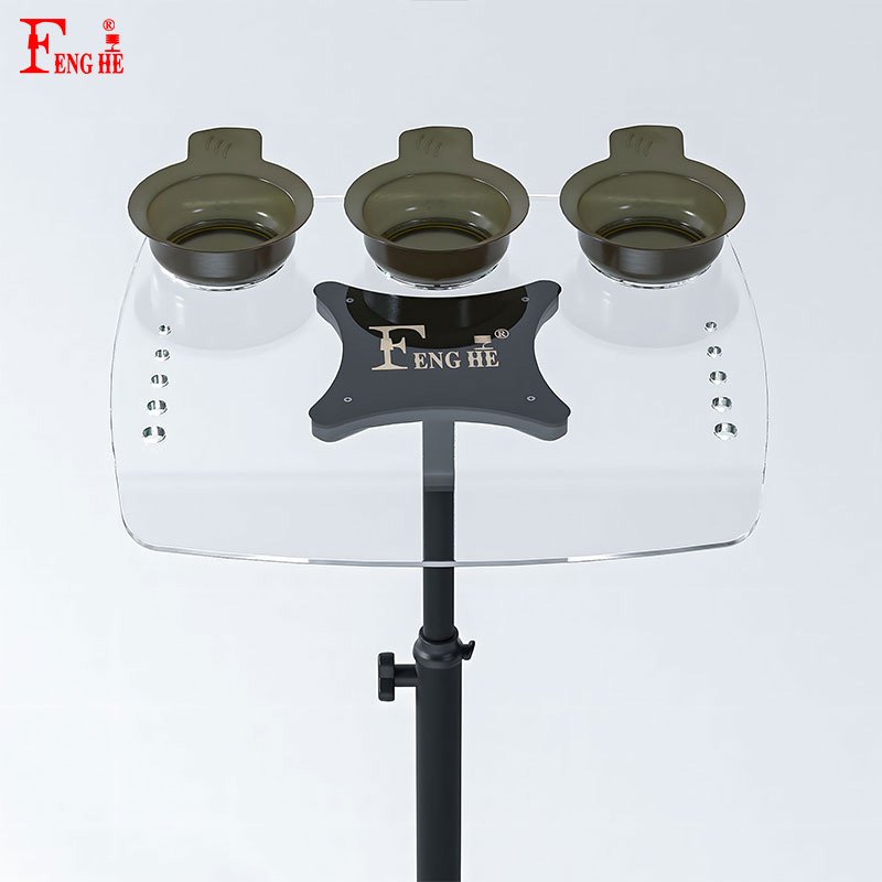 New Salon Furniture Acrylic salon trolley hairdressing Multi-Functional Beauty salon tray on wheels