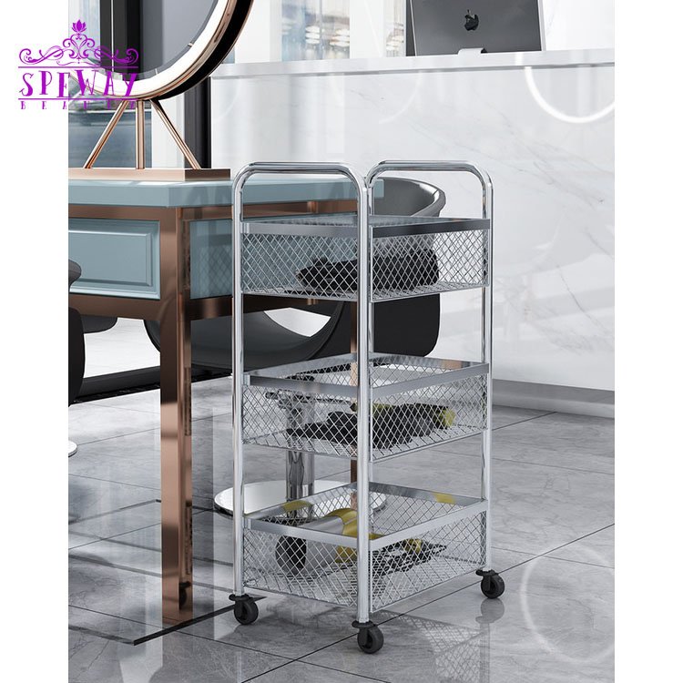 luxury golden salon trolley cart pedicure trolley cart wholesale