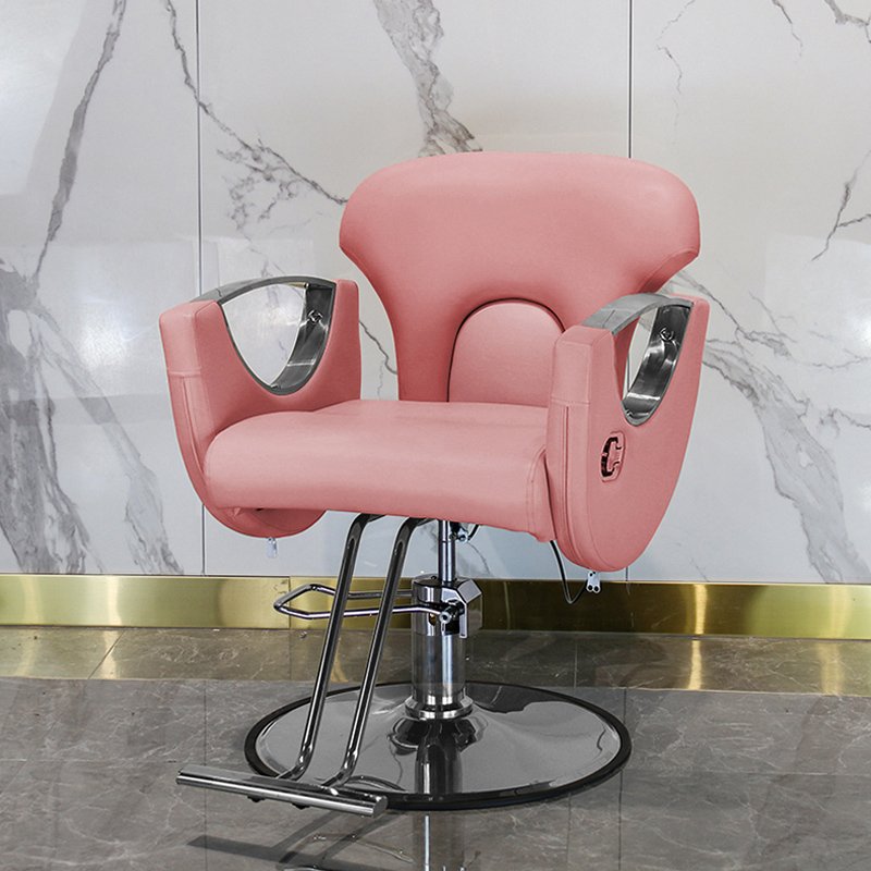 Great Foshan Factory Hot Sale Cheap Wholesale Modern Pink Hair Salon Styling Barber Chair