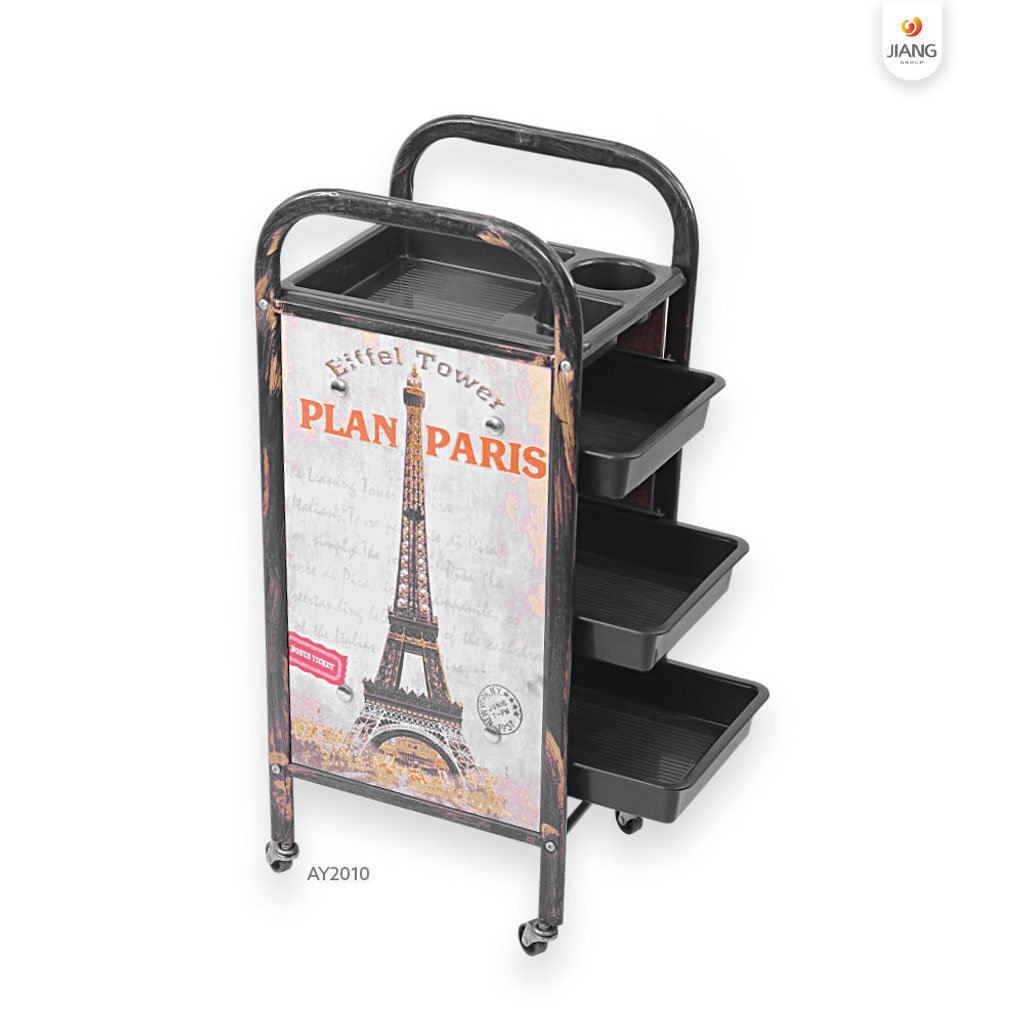 Salon Equipment Beauty Trolley Modern Iron Salon Trolley Barbershop barber accessories