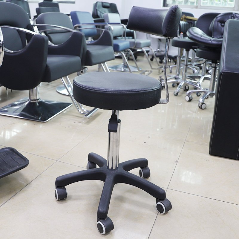Beauty spa Rollable Adjustable Backrest Beauty Stool for Salon Hair Salon and Dentist Clinic