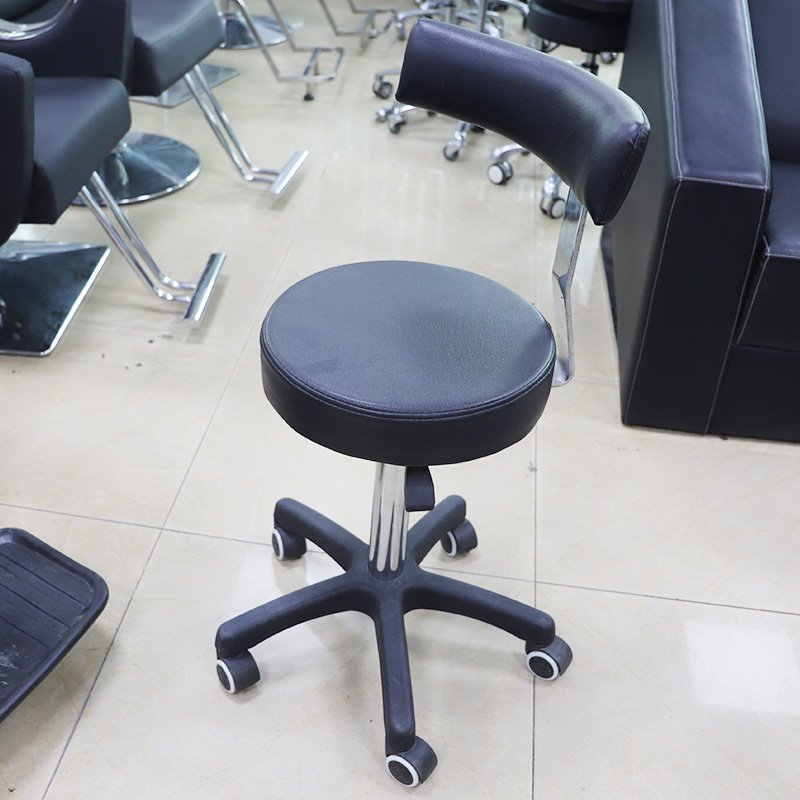 Beauty spa Rollable Adjustable Backrest Beauty Stool for Salon Hair Salon and Dentist Clinic
