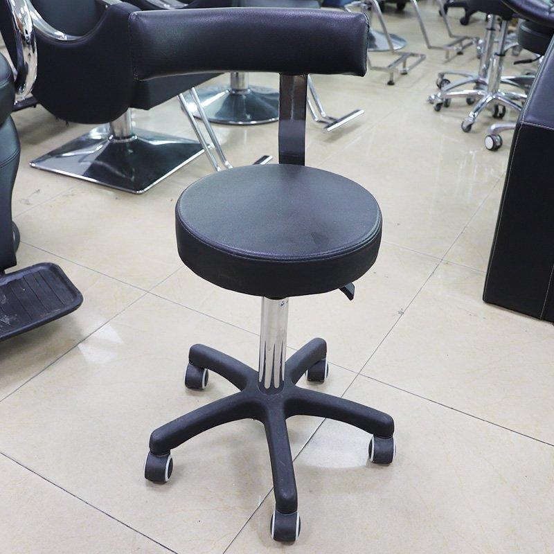 Beauty spa Rollable Adjustable Backrest Beauty Stool for Salon Hair Salon and Dentist Clinic