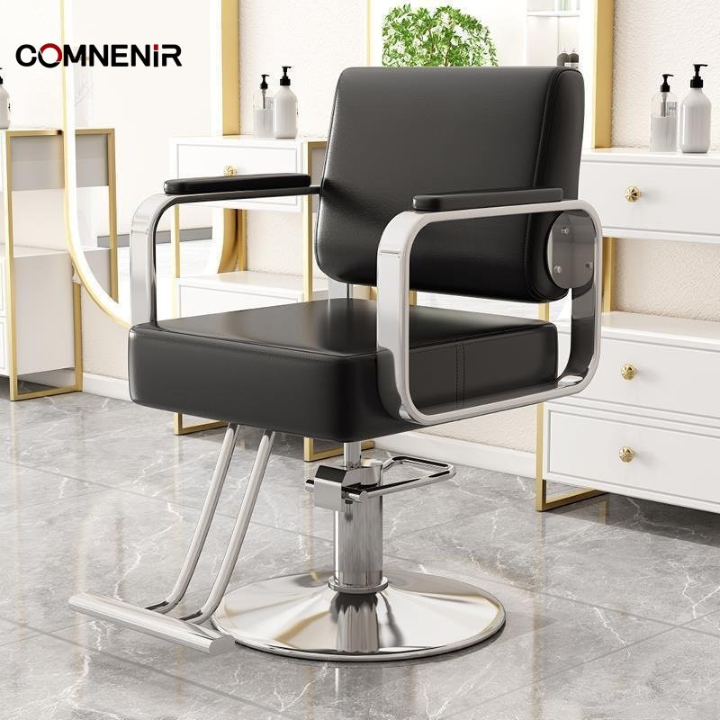 High Quality Barber Chair with Footrest Lift for Hairdressing Salon Use Wholesale Could Put down