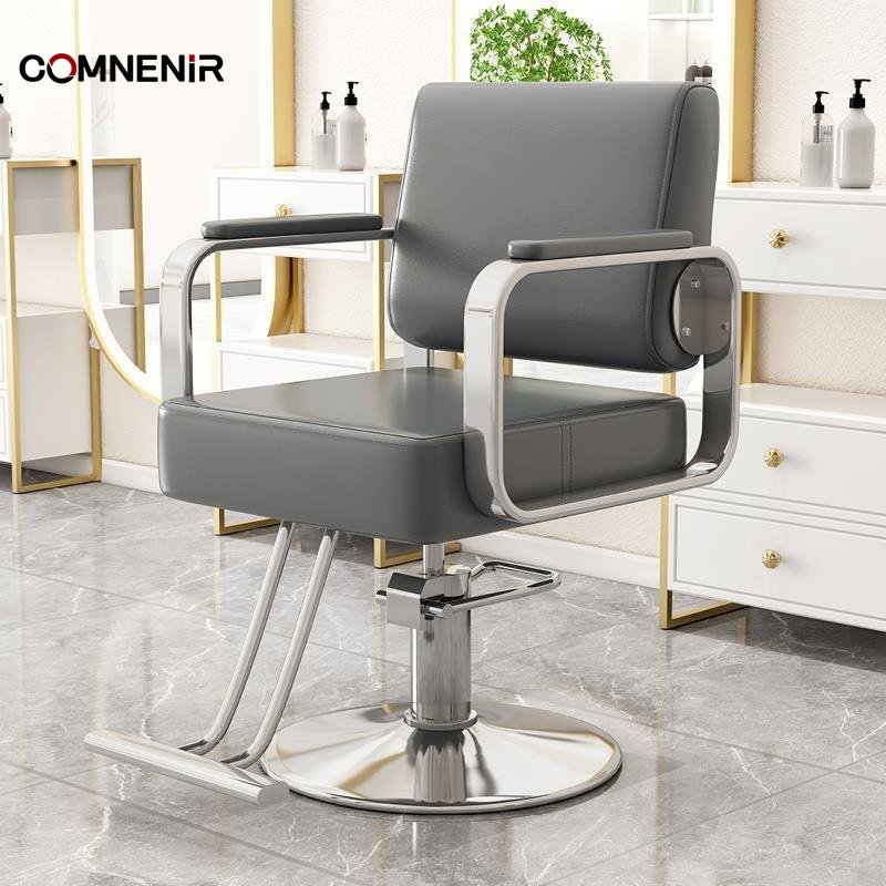 High Quality Barber Chair with Footrest Lift for Hairdressing Salon Use Wholesale Could Put down