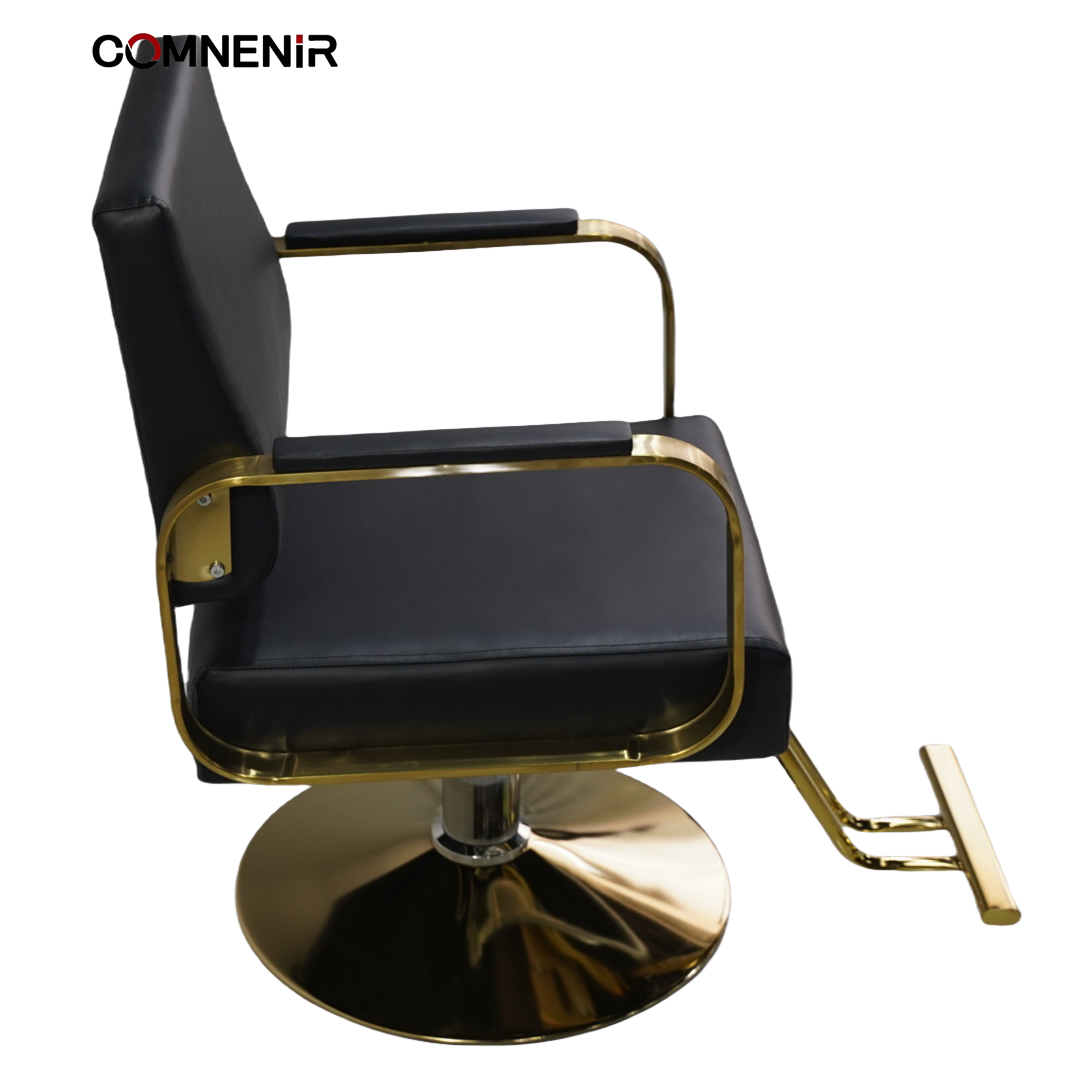 High Quality Barber Chair with Footrest Lift for Hairdressing Salon Use Wholesale Could Put down