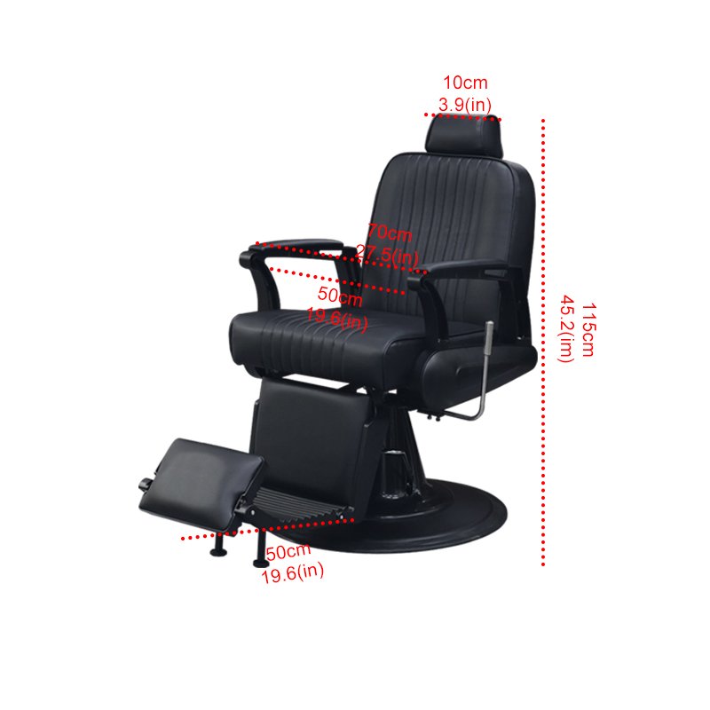 Jincheng European-style Customizable Salon Furniture Barber Chair Red Hairdressing Chair Factory Outlet Modern Comfortable 1pcs