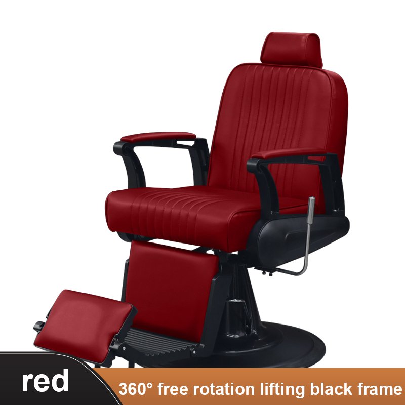 Jincheng European-style Customizable Salon Furniture Barber Chair Red Hairdressing Chair Factory Outlet Modern Comfortable 1pcs