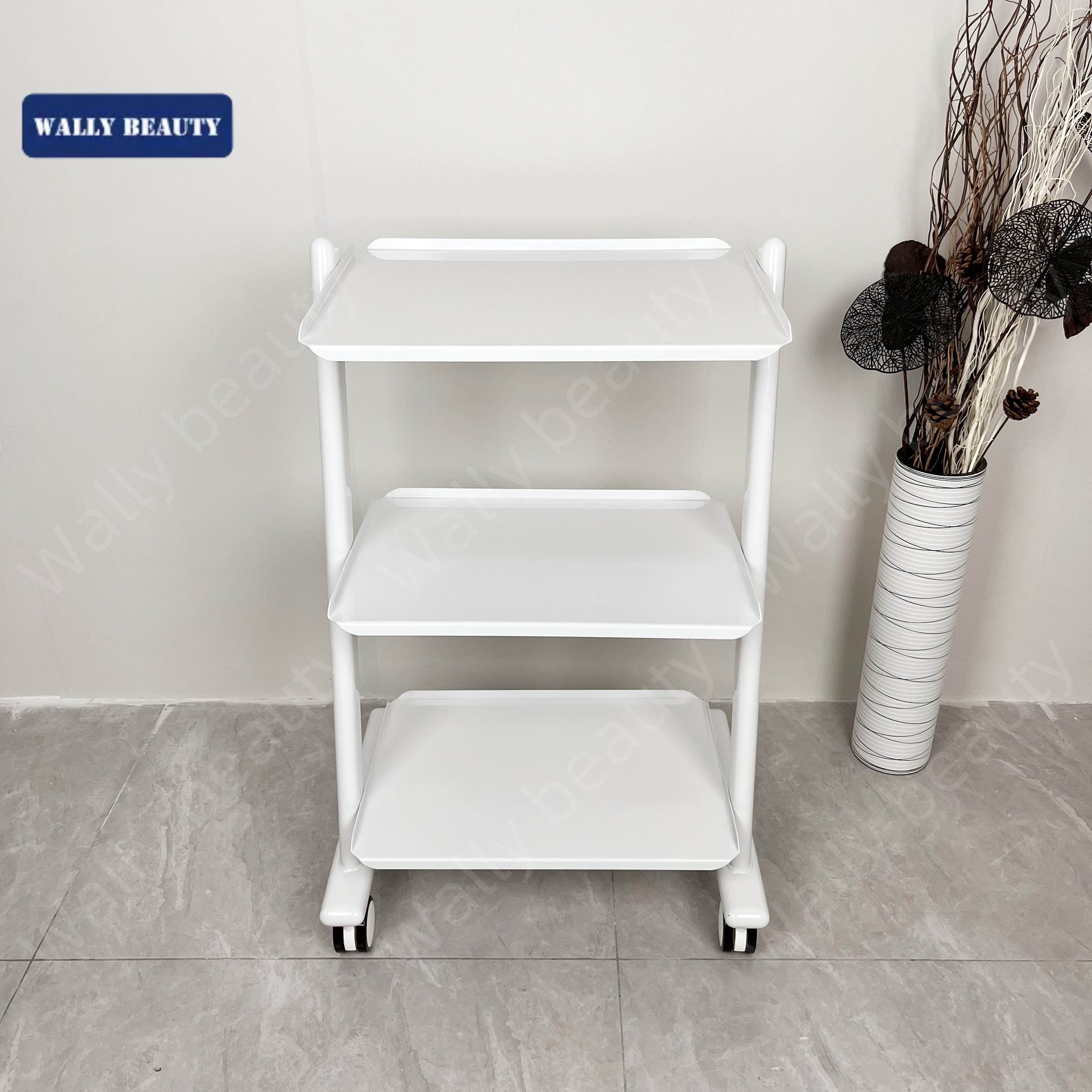 Wally Beauty Mobile Hairdressing Trolley Heavy Duty Beauty Trolley Hair Salon Equipment Trolley For Sale