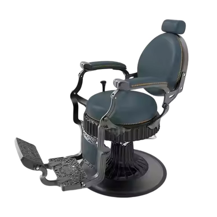 Modern High Quality Leather Hairdressing Chair Tiltable Hydraulic Men's Barber Chair For Beauty Salon Barber Shop Furniture
