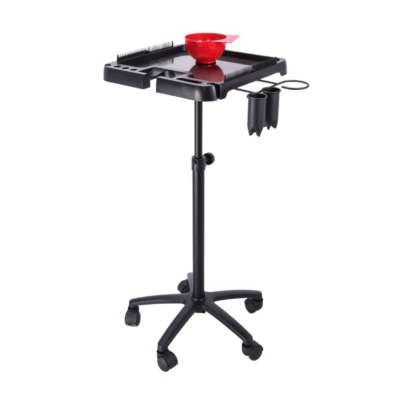 Magnetic Tray Cart Wig Rack Display Rack for Spa Home Professional Quality Black Salon Furniture Salon Equipment Traditional