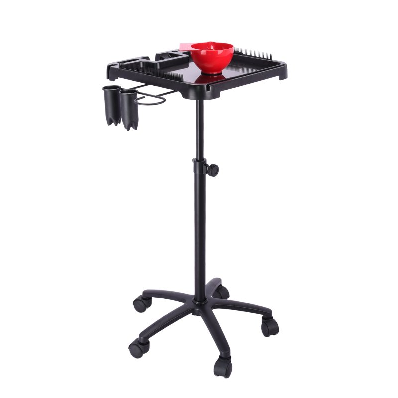 Magnetic Tray Cart Wig Rack Display Rack for Spa Home Professional Quality Black Salon Furniture Salon Equipment Traditional