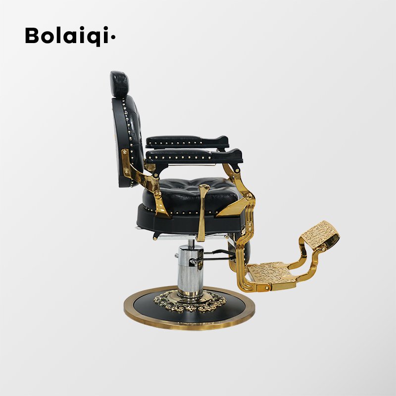 BOLAIQI new barber shop equipment heavy-duty sillas de barbero shaving chair black barber seat chair