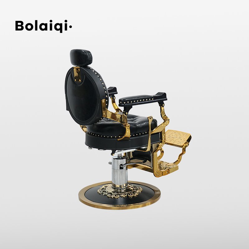 BOLAIQI new barber shop equipment heavy-duty sillas de barbero shaving chair black barber seat chair