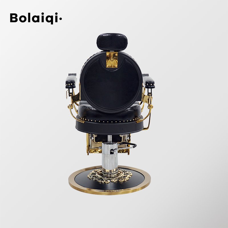 BOLAIQI new barber shop equipment heavy-duty sillas de barbero shaving chair black barber seat chair