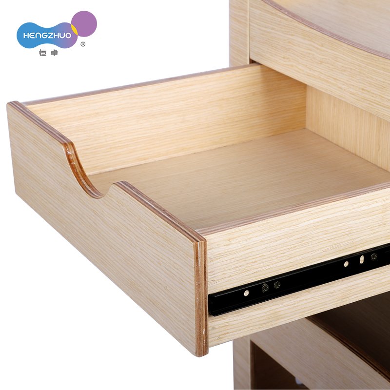 Cheap Beauty Hair Salon Trolley Wooden And Metal Hairdressing Salon Cart for Barber Station