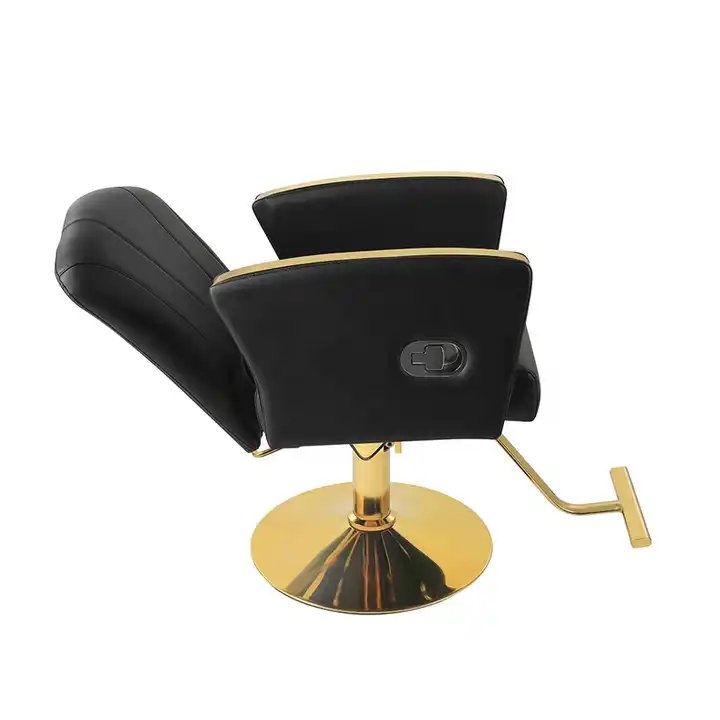 Professional triangle back side lying white customizable logo barber chair new era style