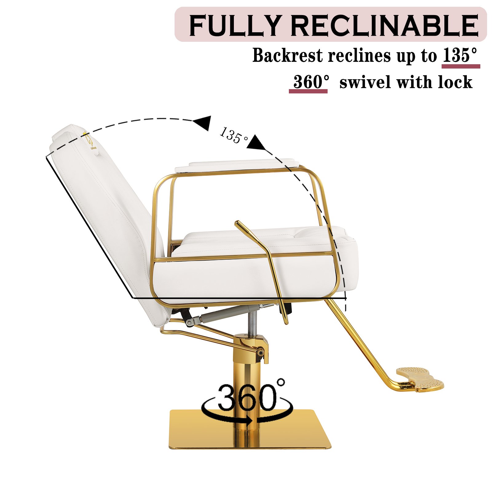 Professional Comfortable Ladies' Styling chair for Salon Styling