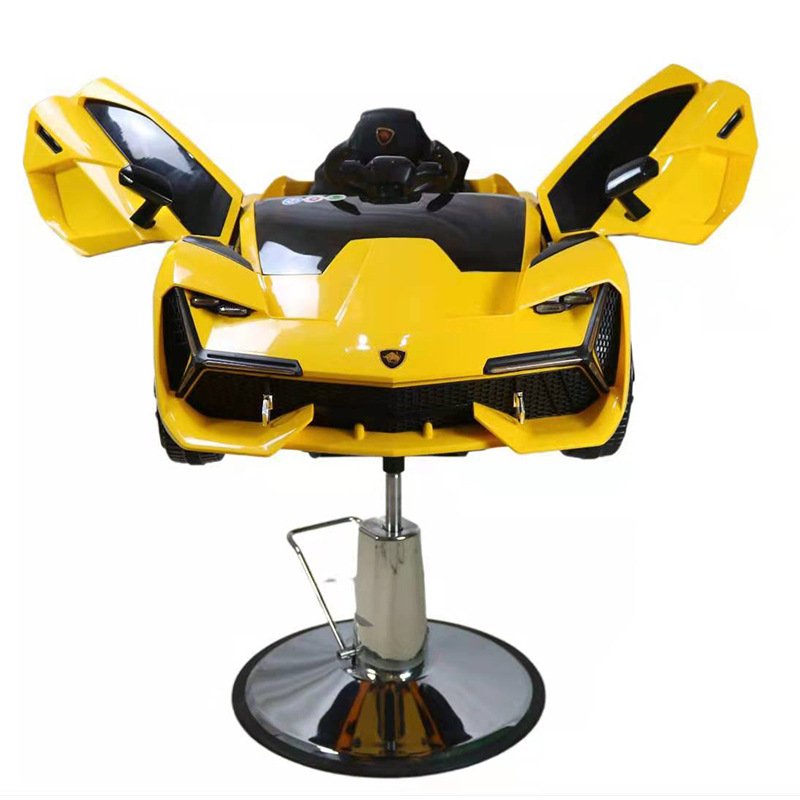 Kids Barber Chairs Car Hairdressing Kids Salon Chair Children Hair Saloon Equipment Set Salon Furniture Synthetic Leather