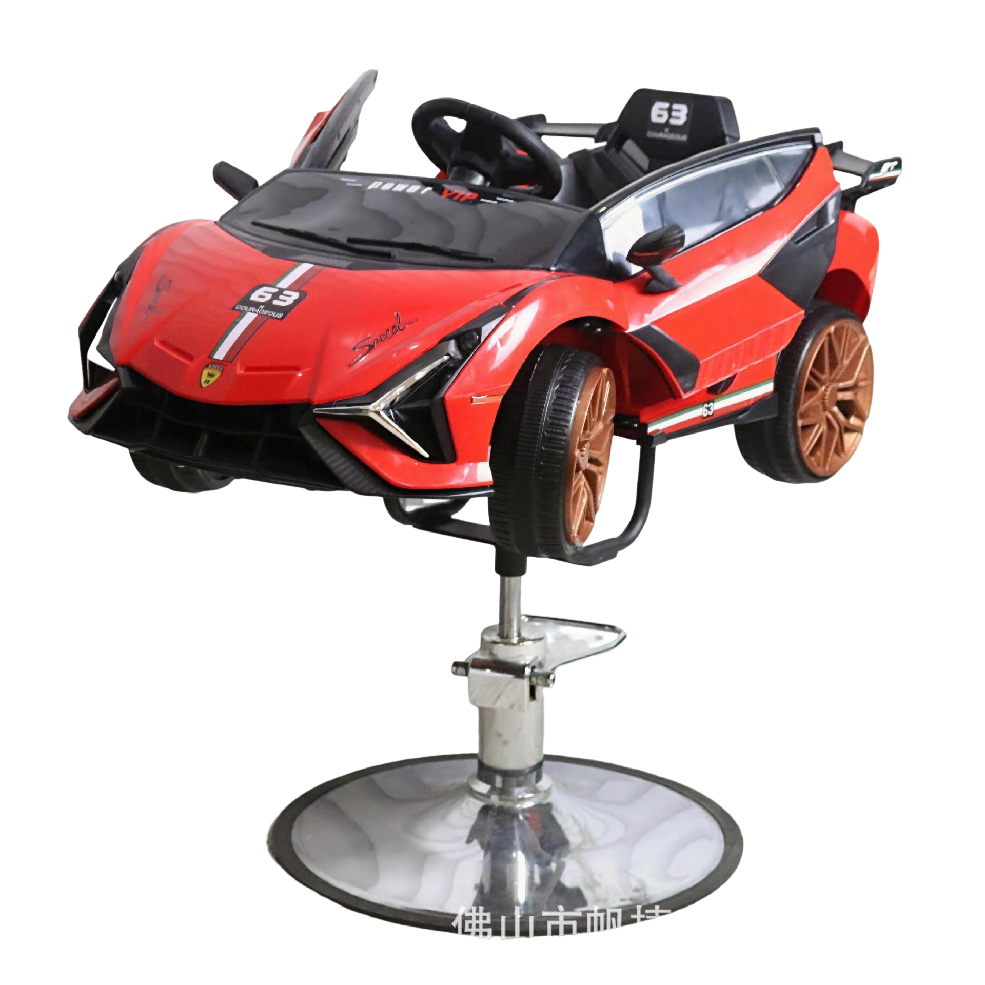 Kids Barber Chairs Car Hairdressing Kids Salon Chair Children Hair Saloon Equipment Set Salon Furniture Synthetic Leather