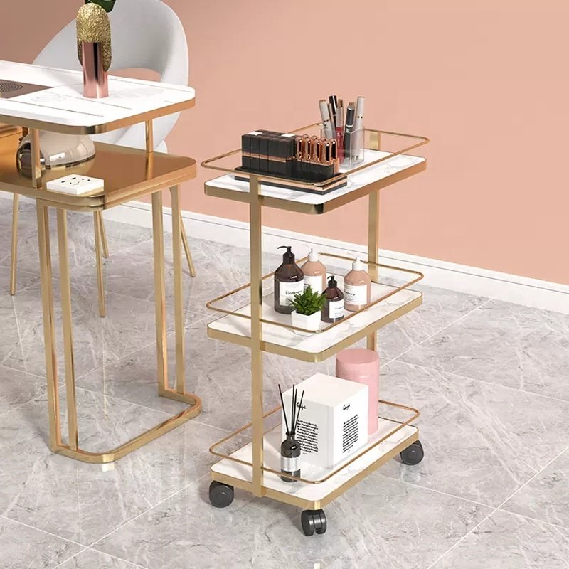 Beauty car trolley beauty salon special instrument shelf barbershop perming nail tool car snack shelf