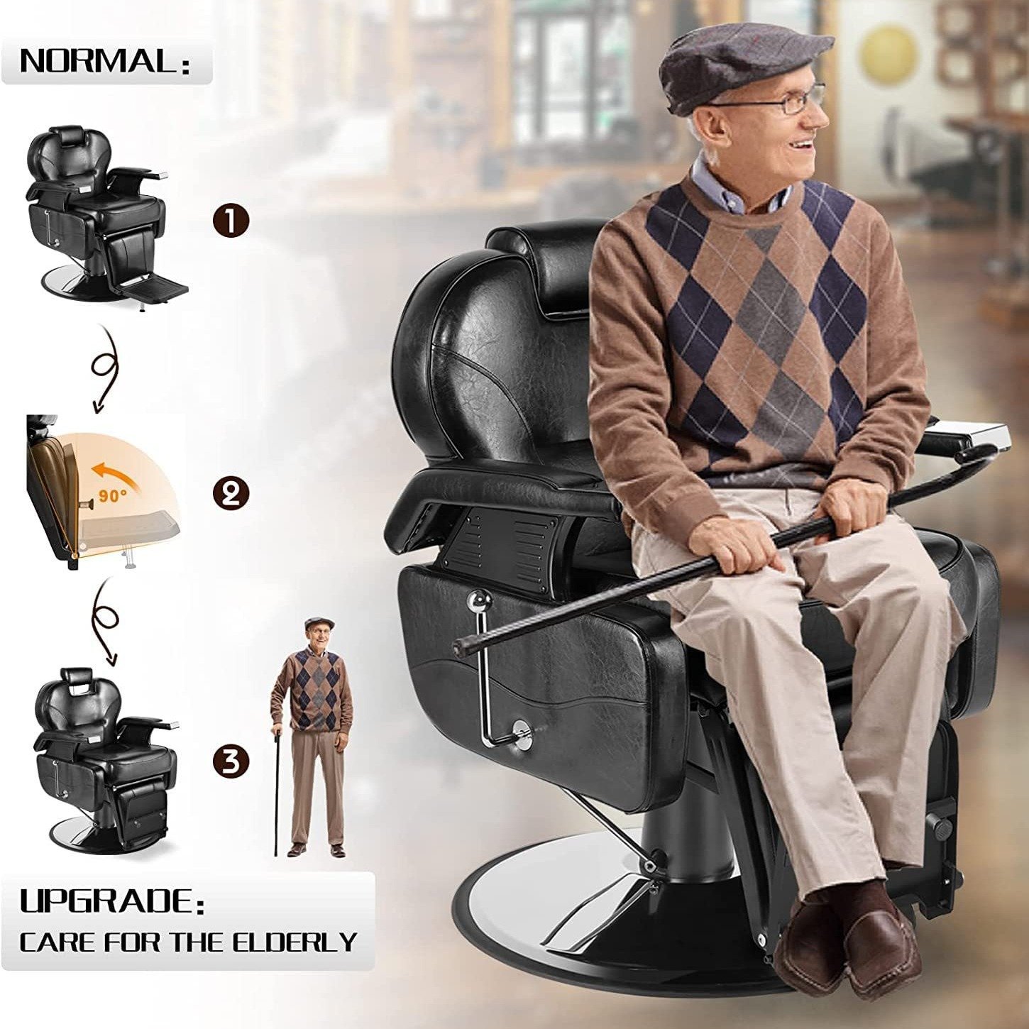 Salon Barber Barbershop Chair Office Adjustable Chair High Quality Office Chair