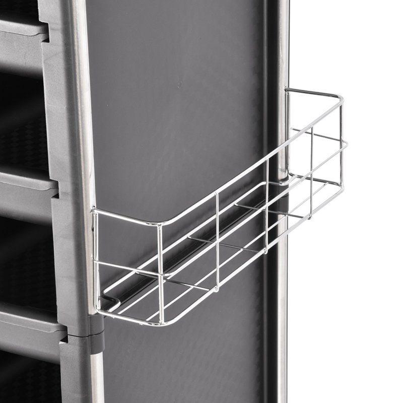 Wholesale salon trolley black equipment for salon New design beauty salon trolley manicure shelves tool cart hairdressing