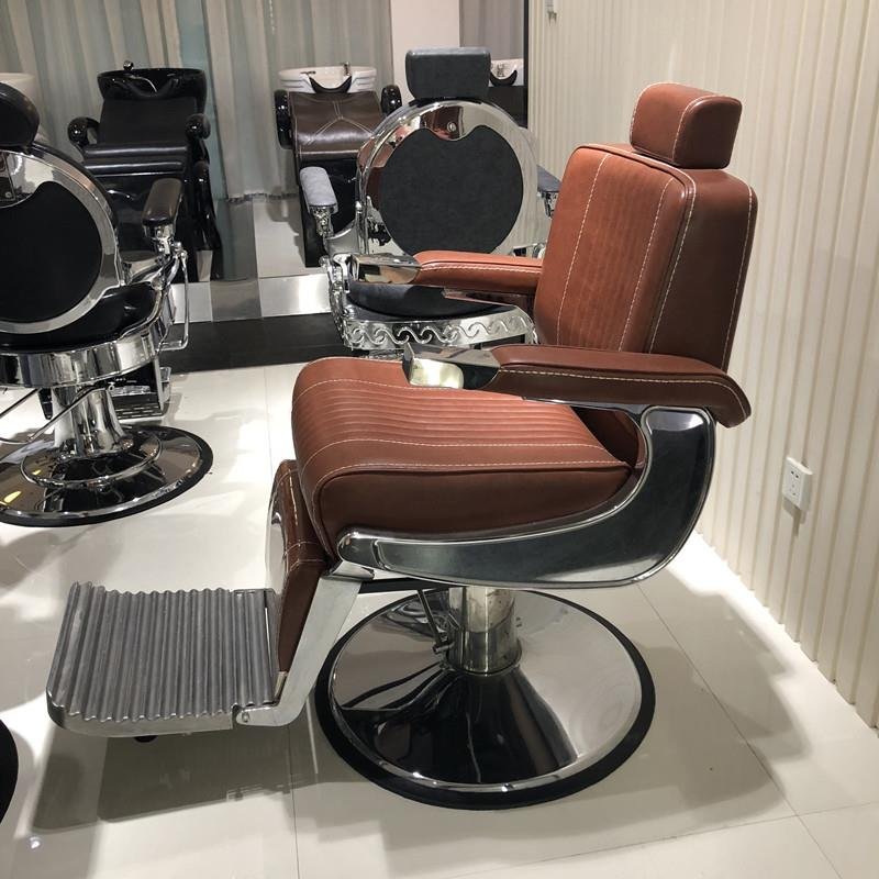 Barber big chair manufacturers direct export put retro rotary lift hair shaving chair hair salon oil head chair