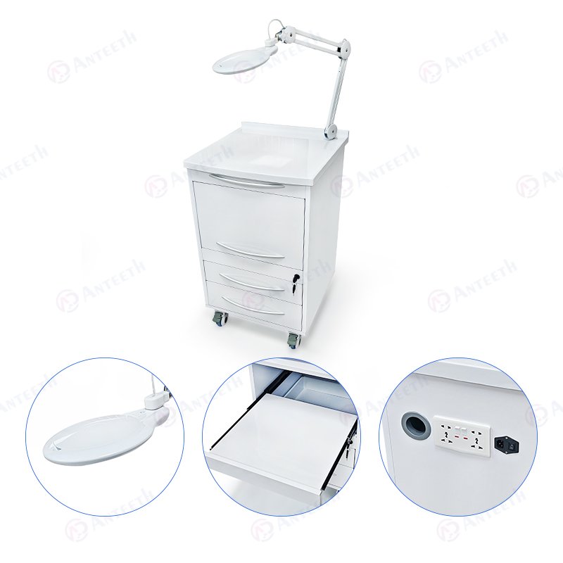 Dental Stainless Steel Trolley Cart Medical Mobile Oral Tool Cabinet Clinic Furniture Dental Clinic Cabinets