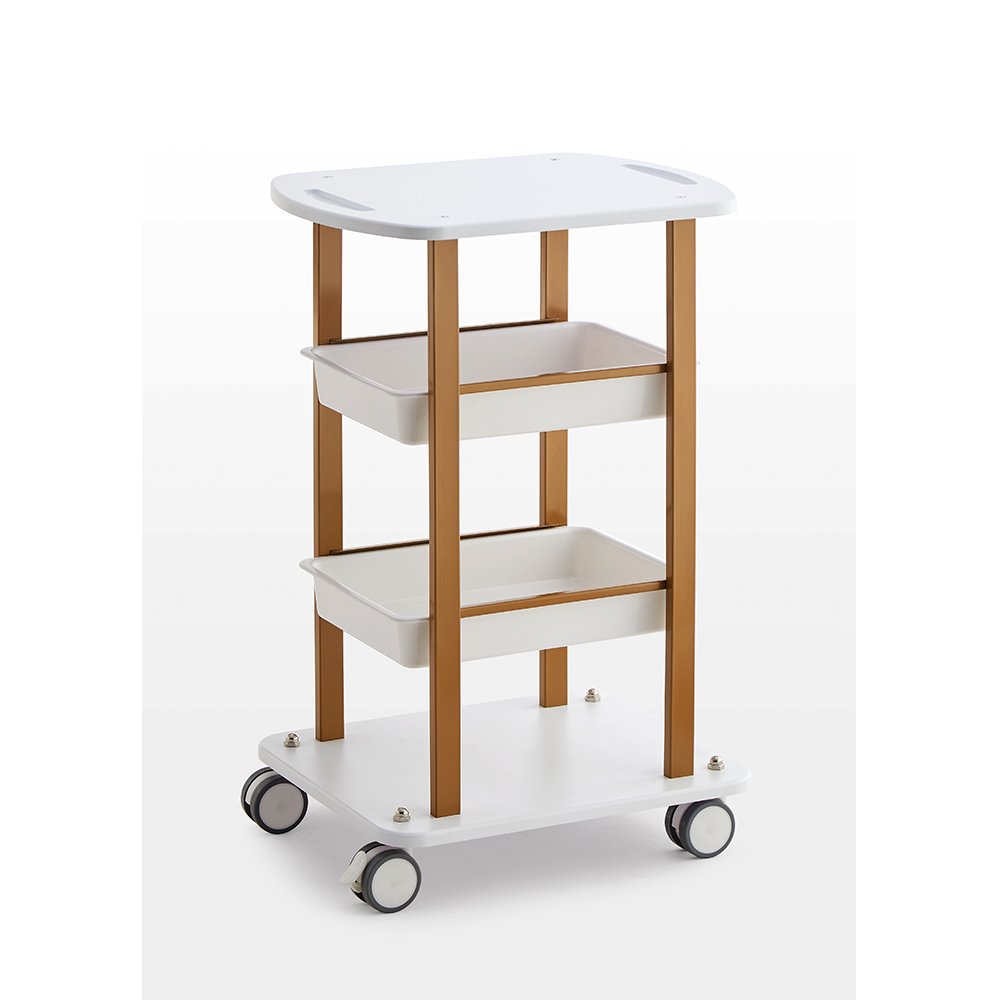 Best selling quality ABS Material Portable Beauty Salon Rolling Cart Salon Trolley Beauty Salon Drawer Trolley