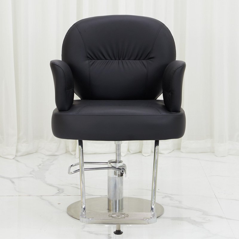 Modern Hairdresser Chair for Barber Shops and Salons Home and Hotel Dedicated Leather Metal Steel Furniture Iron Steel Frame