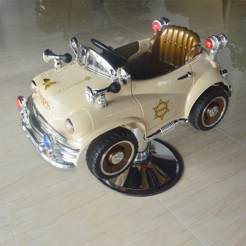 Latest Cartoon Design Salon Furniture With Toy Cars Swivelling Children Barber Chair Barber Shop Salon Chair