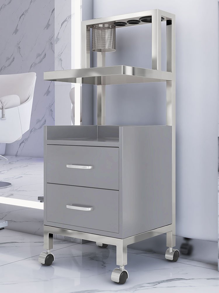 Multifunctional Hairdressing Shop Facial Salon SPA White Salon Furniture Beauty Machine Trolley Cart