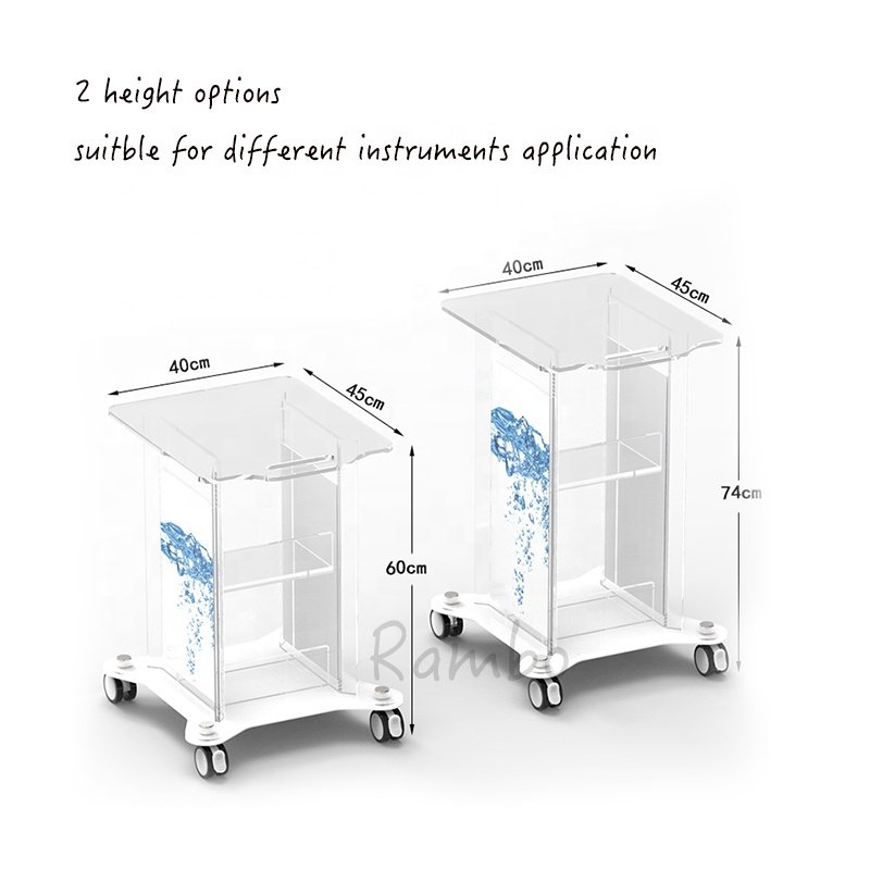 Drop shipping very popular Acrylic Beauty Cart Trolley Cart Beauty Salon facial Cart Beauty