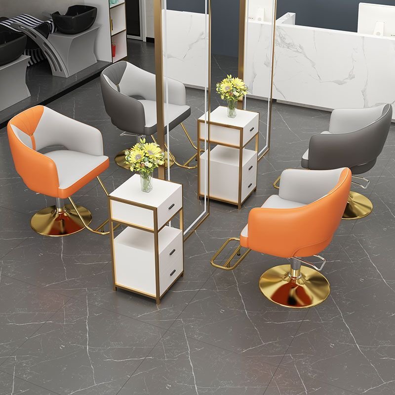 Successor wholesale gold salon chairs modern beauty salon furniture eyelash spa acrylic salon chair metal base