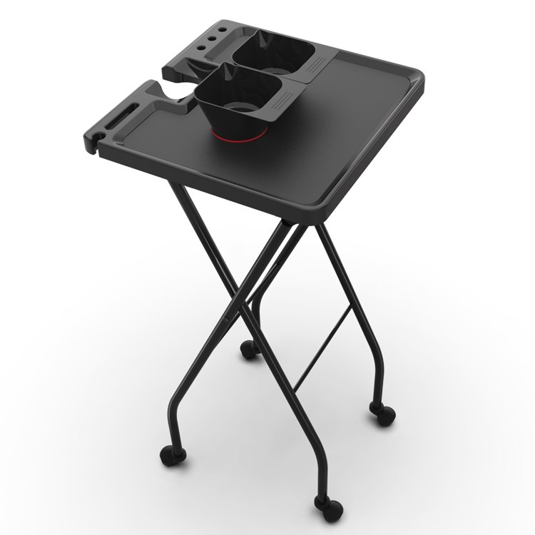 Folding Salon Tray With Magnetic Bowls Salon Trolley Cart
