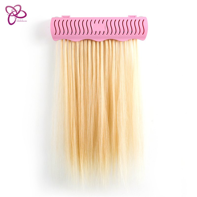 salon wholesalers PVC material stand hair extension for beauty centre