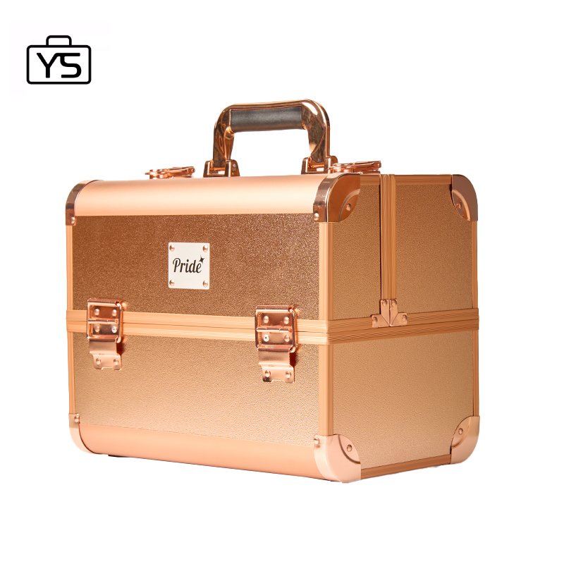 professional Makeup Case box portable hair stylist carry Case customizable makeup Train Case for women