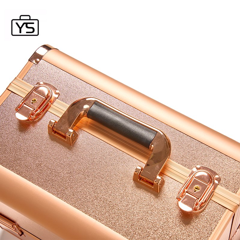 professional Makeup Case box portable hair stylist carry Case customizable makeup Train Case for women