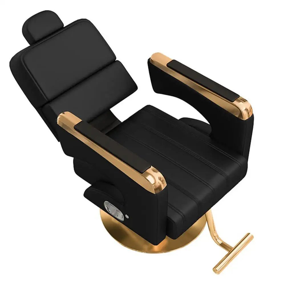 Barbershop Salon Perm Hair Chair Salon Barber Chair Adjustable Rotary Lift Half Chaise Chair Cross Border Home