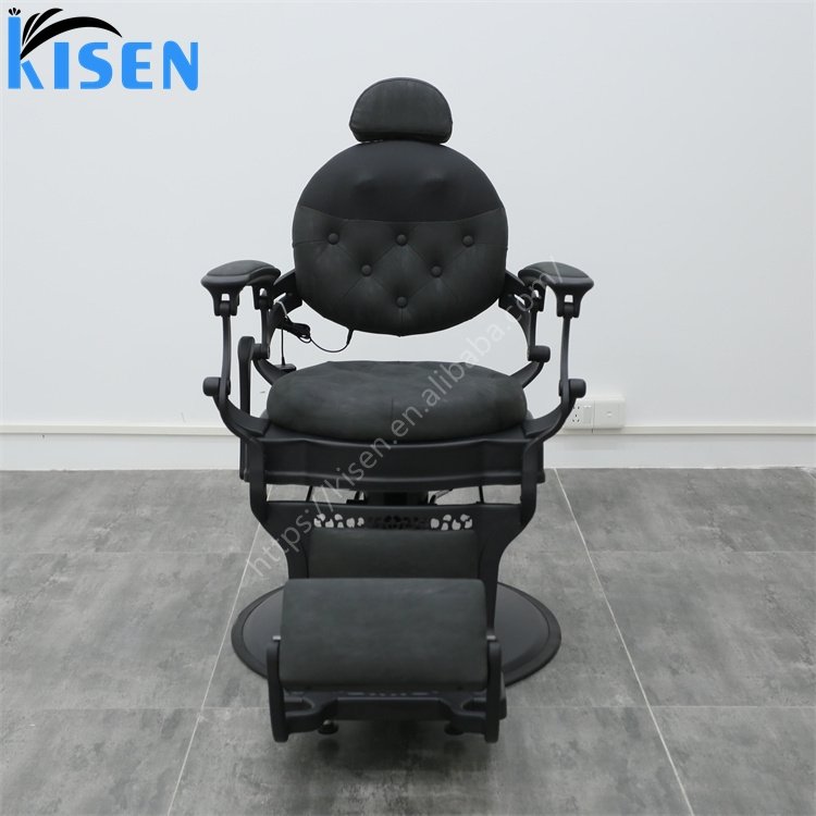 Kisen New Modern Luxury Shampoo Electric Salon Chairs Barber Massage Hair Cutting Chairs Barbershop Hair Beauty Salon for Sale