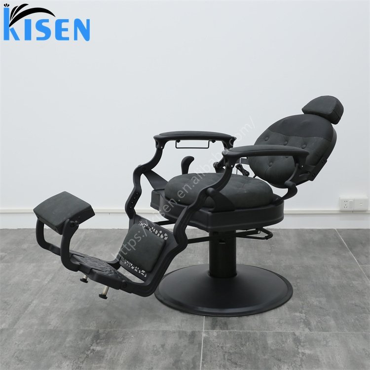 Kisen New Modern Luxury Shampoo Electric Salon Chairs Barber Massage Hair Cutting Chairs Barbershop Hair Beauty Salon for Sale